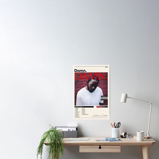 Discover Kendrick Lamar Poster, Damn Poster, Kendrick Lamar  Damn Tracklist