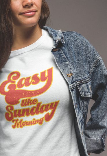 Discover Easy Like Sunday Morning Unisex T Shirt, Inspired by Lionel Richie