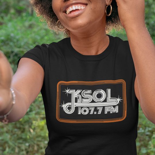 Discover KSOL 107.7 fm Radio T-Shirt, Bay Area Radio, Vintage Style