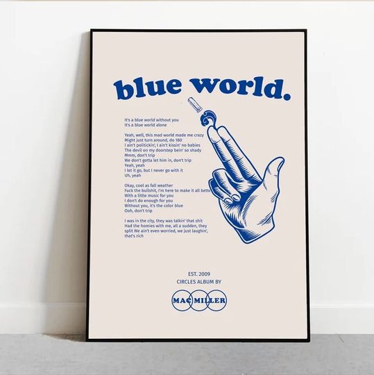 Discover Mac Blue World Vintage Poster