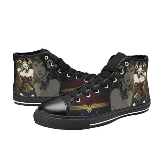 Discover Wonder Woman High Top Shoes, Custom Unisex Kids and Adult Shoes