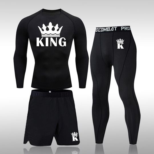 Discover King Men's Sportswear Set Workout Gym Wear Fitness