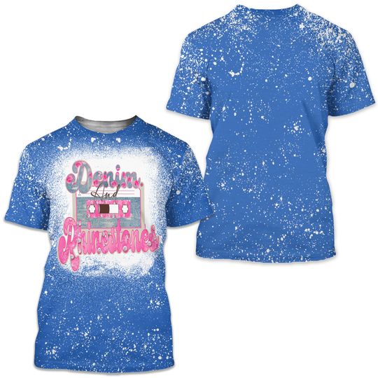 Discover Carrie Underwood Tape Denim & rhinestones tour 3D T-Shirt
