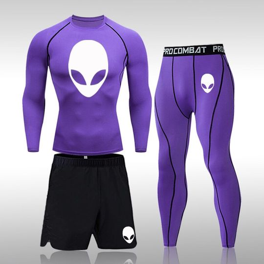 Discover Alien Men's Sportswear Suits Gym Tights Sets