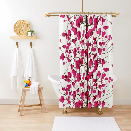 Discover Marimekko Pattern Shower Curtain