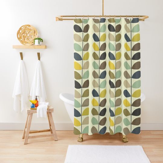 Discover orla kiely colorful multi stem flowers,kiely pattern, orla kiely abstract flowers  Shower Curtain