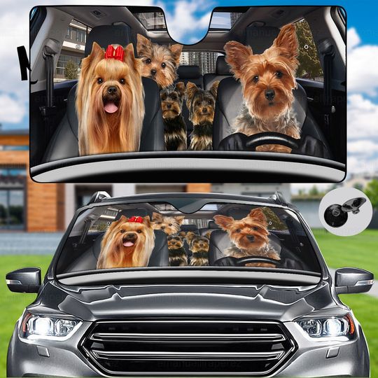 Discover Yorkshire Terrier Auto Sunshade Gift