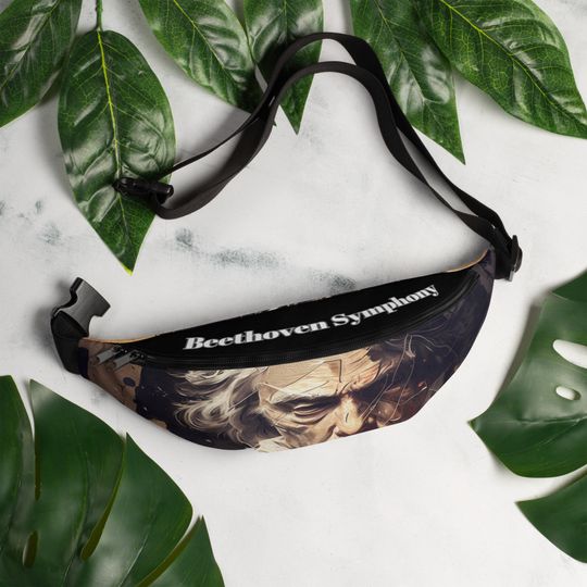 Discover Beethoven Symphony Fanny Pack Elegant Waist Bag for Classical Music Lovers