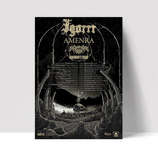 Discover Igorrr Amenra Distortion Tour 2023 Igor Poster, wall art