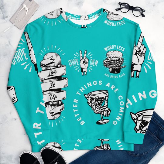 Discover Vintage Motivation Sweatshirt ,Unisex 3D Sweater