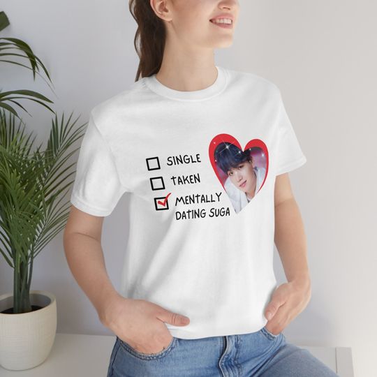 Discover Mentally Dating Suga Tshirt, Min Yoongi Shirt, Gift for Bts Fan, Bts Merch, Suga Lover Gift