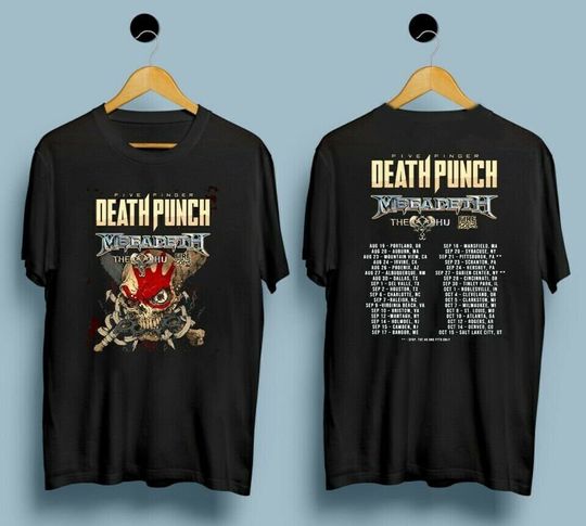 Discover Megadeth Five Finger Death Punch Tour Tshirt