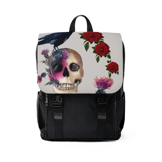 Discover Skull Unisex Casual Shoulder Backpack