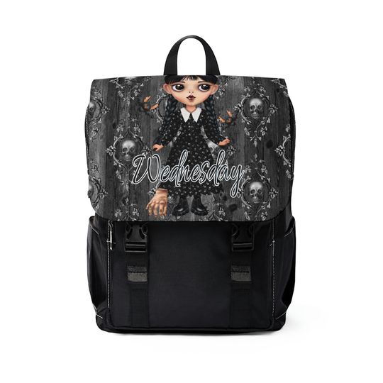 Discover Wednesday Addams Nevermore Academy Unisex Casual Shoulder Backpack
