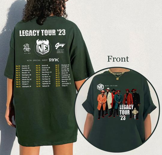 Discover New Edition Legacy Tour 2023 Shirt, Tour 2023 Shirt, New Edition Shirt