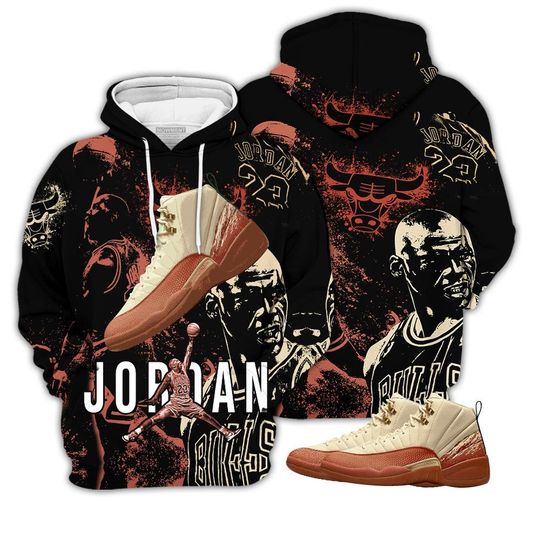 Discover Number 23 Drip Shoes Kicks Goat Shirt Match Eastside Golf 12s 3D Hoodie