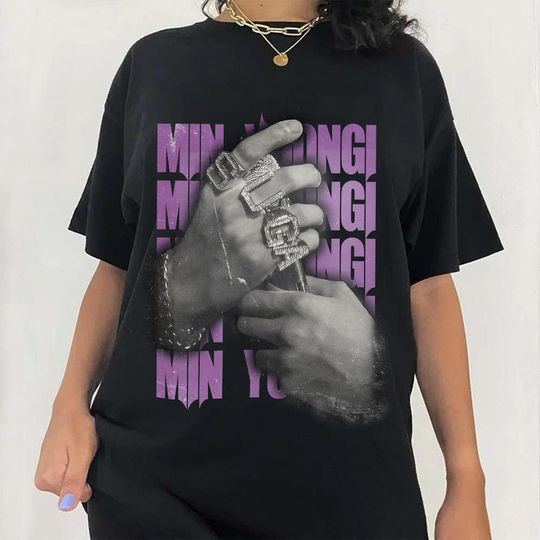 Discover Vintage BTS Group Shirt Featuring Suga Design