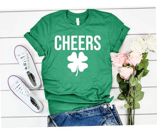 Discover Cheers St Patrick's Day Shirt Crop Top Women St. Patty's Day Womens Shirt