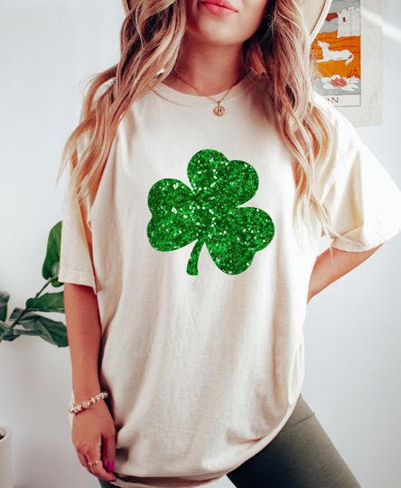 Discover Glitter SHAMROCK Shirt, St Patricks Day Shirt