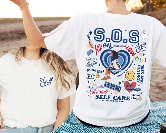 Discover SZA SOS Full Tracklist Shirt, S.O.S Album, S.Z.A S.O.S TShirt, Sza Merch