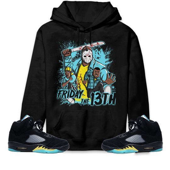 Discover Deadly Friday Unisex Hoodie Match Jordan 5 Aqua