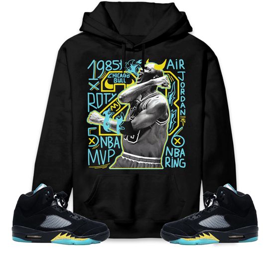 Discover 23 MJ Unisex Hoodie Match Jordan 5 Aqua
