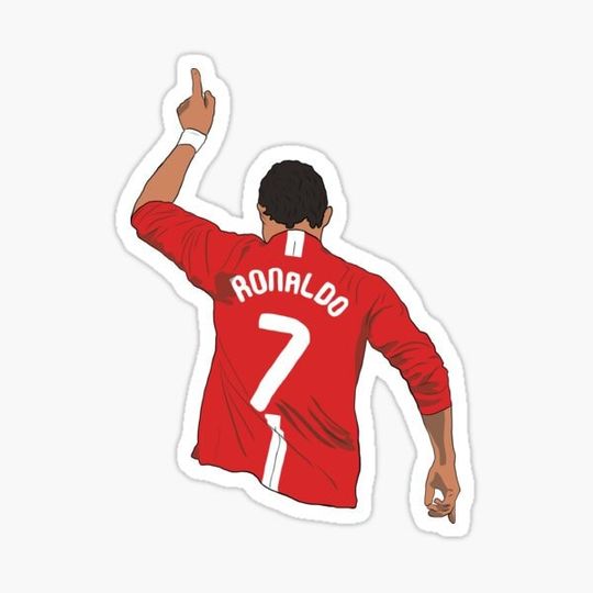 Discover Ronaldo sticker, sport sticker laptop sticker bottle