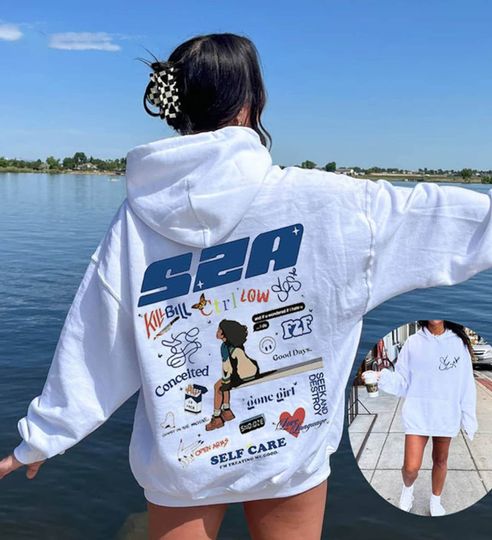 Discover SZA SOS 2 Sided hoodie, Vintage SZA Full Tracklist Shirt, S.Z.A S.O.S est 2023 shirt