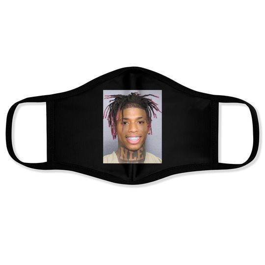 Discover NLE CHOPPA SMILING MUGSHOT Classic Face Masks