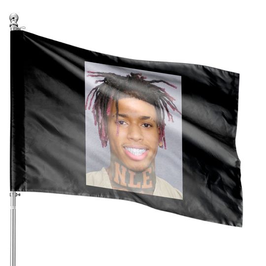 Discover NLE CHOPPA SMILING MUGSHOT Classic House Flags