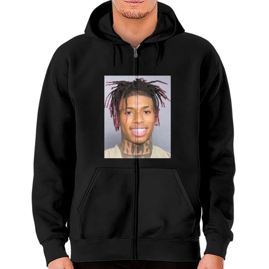 Discover NLE CHOPPA SMILING MUGSHOT Classic Zip Hoodies