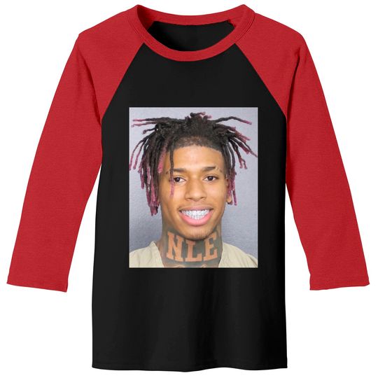 Discover NLE CHOPPA SMILING MUGSHOT Classic Baseball Tees