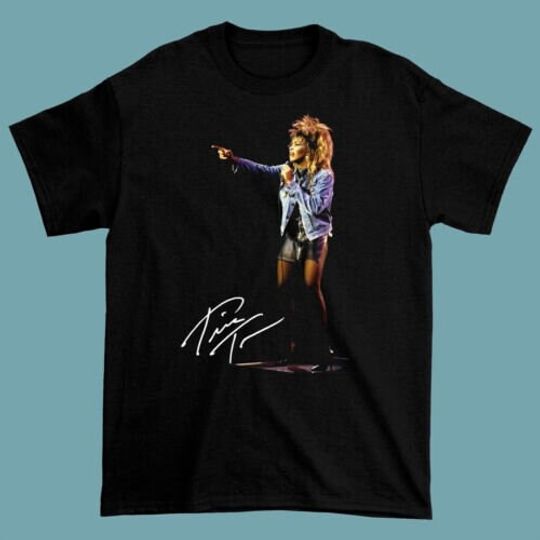 Discover Tina Turner T-Shirt, Tina Turner Singer Signed T-Shirt