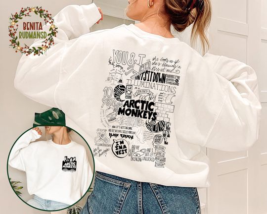 Discover Arctic Monkeys 2023 Tour Classic Sweatshirt, Arctic Monkeys Rock Band Sweatshirt
