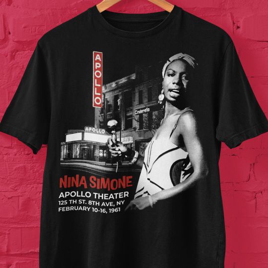 Discover Jazz Great Nina Simone at the Apollo Theater in NYC Short Sleeve Tee