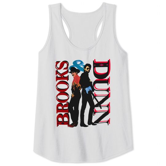 Discover Brooks & Dunn Hard Workin' Man Cotton White Men Women Tank Tops Tank Tops