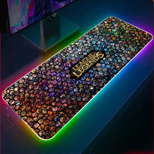 Discover League of Legends RGB Gaming Mouse Pad with LED Lights
