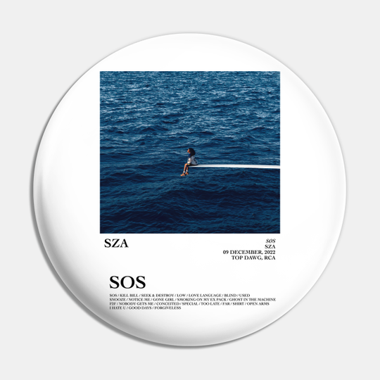Discover SZA SOS Album Enamel Pin