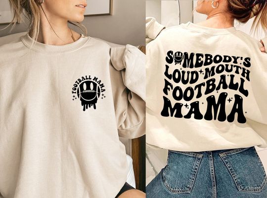 Discover Funny Football Mama Sweatshirt