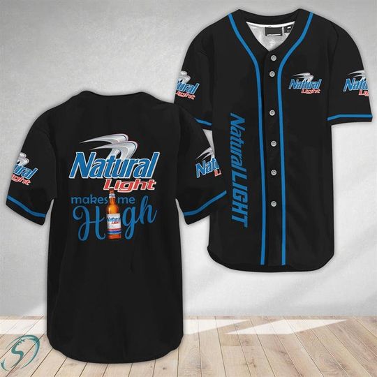 Discover Natural Light Make Me High Baseball Jersey, Natural Light Baseball Jersey