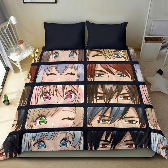 Discover Anime Ahegao Bedding Set - Bed Cover