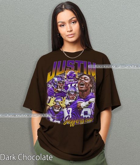 Discover Justin Jefferson Vintage Style Inspired Tee | Justin Jefferson Unisex