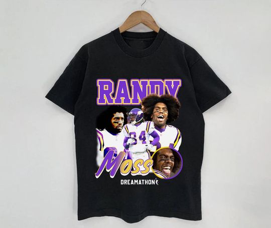 Discover Vintage Randy Moss 90s Style Rap Shirt, Justin Jefferson Randy Moss Shirt