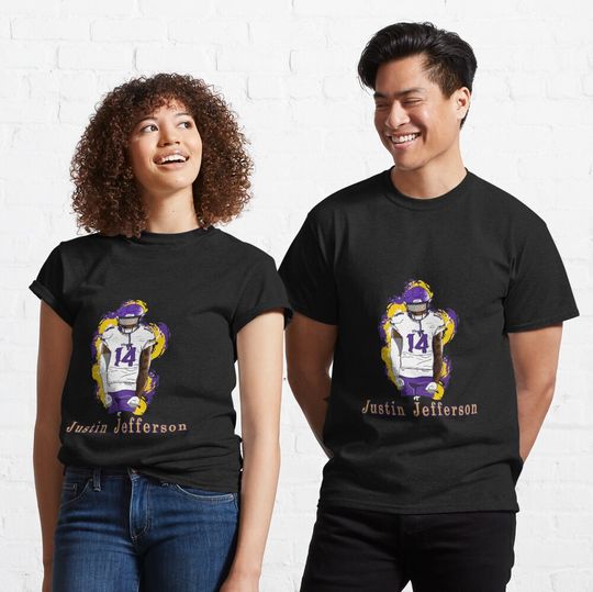Discover Justin Jefferson | Gift Idea for Justin Jefferson FanArt  T-Shirt