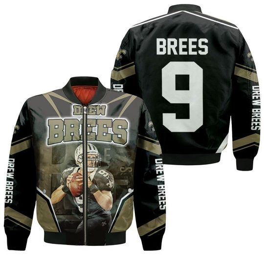 Discover New Orleans Saints Drew Brees Bomber Jacket