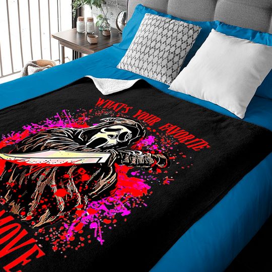Discover Scream Ghostface What's Your Favorite Scary Movie Baby Blankets, Scream Ghost Face Baby Blankets