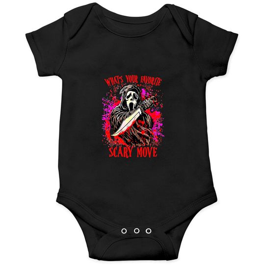 Discover Scream Ghostface What's Your Favorite Scary Movie Onesies, Scream Ghost Face Onesies