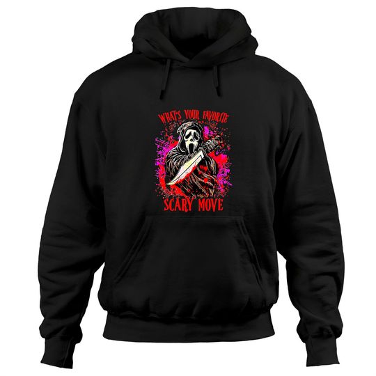 Discover Scream Ghostface What's Your Favorite Scary Movie Hoodies, Scream Ghost Face Hoodies