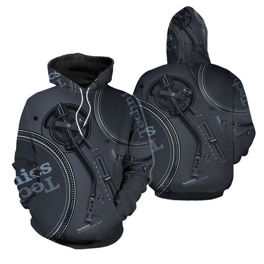 Discover Technics DJ 3D All Over Printed Hoodie