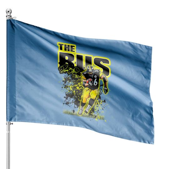 Discover the Bus - Jerome Bettis - House Flags